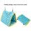 Cama para aves colgante triangular 26x20x18cm verde 5
