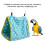 Cama para aves colgante triangular 26x20x18cm verde 3