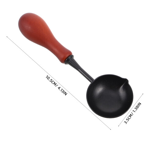 para sello de cera antiadherente con mango de madera 2