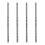 4 paires de chutes 406 mm – rails extension , roulements acier 11