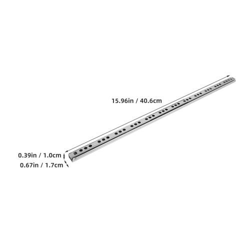 4 paires de chutes 406 mm – rails extension , roulements acier 1