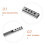 4 paires de chutes 406 mm – rails extension , roulements acier 8