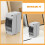 boîtier distribution électrique extérieur ip65 avec couvercle transparent 9