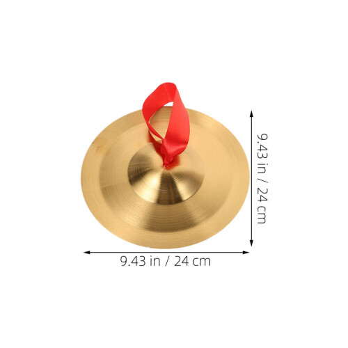 1 paire de cymbalettes mini en alliage 24 cm pour percussion 1