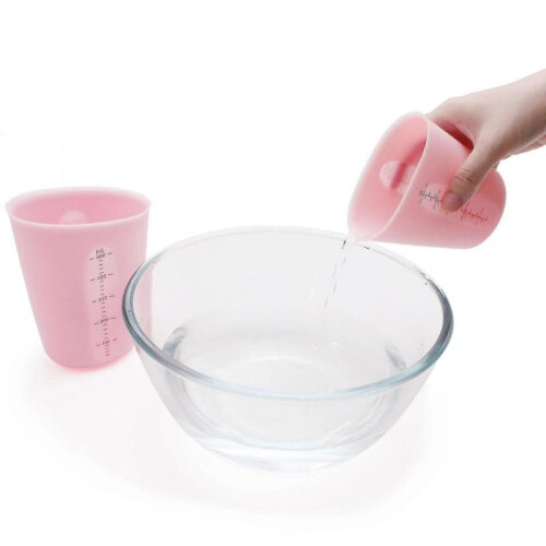 (500cm) Silicone Graduated 250ml Measuring Cup Macaron Soft Milk Cup Liquid Batter Cup Baking Tool 1