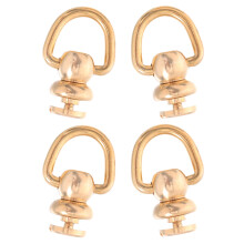 Raindrops Elegant Golden Brass D Rings For Purse Making And Goods