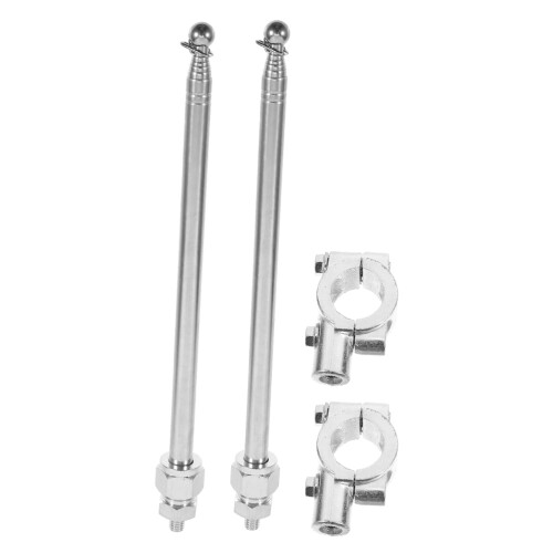2pcs Motorcycle Flag Pole Secure Support For Mountain Bike
