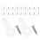 25 pièces clips fixation verre 4 mm transparent avec vis 1