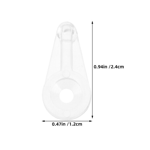 25 pièces clips fixation verre 4 mm transparent avec vis 1
