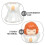 4pcs Angel Figurines Plastic Mini Praying Cherub Statues 9