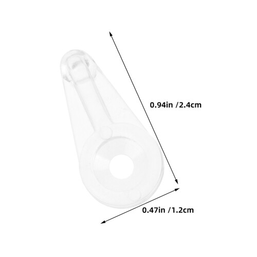 25 pièces clips fixation verre 4 mm transparent avec vis 2