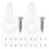 25 pièces clips fixation verre 4 mm transparent avec vis 10
