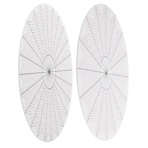 Rosette Maker 2 pcs avec planche à rubans gabarit plastique réutilisable