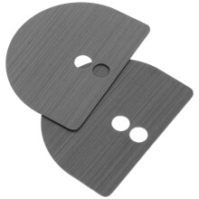 Fingerprint Lock Reinforcement Plate Zinc Alloy Black 2pcs