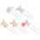 5Pcs Easter Bunny Metal Paper Clips Rabbit Shaped For Office School 11