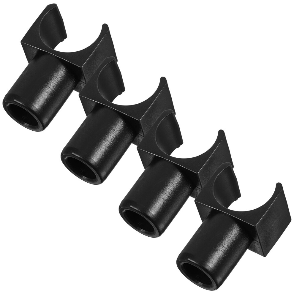 Solustre Seats Rail Guides Rail Guide Black Plastic 4Pcs