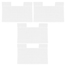 4pcs thick plastic mesh sheets for crochet bags, small hole fabric