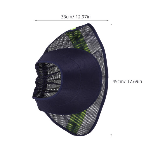 Hard Hat Attachment Brim Dark Blue Pe Enhanced Sun Protection 2