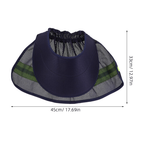 Hard Hat Attachment Brim Dark Blue Pe Enhanced Sun Protection 1