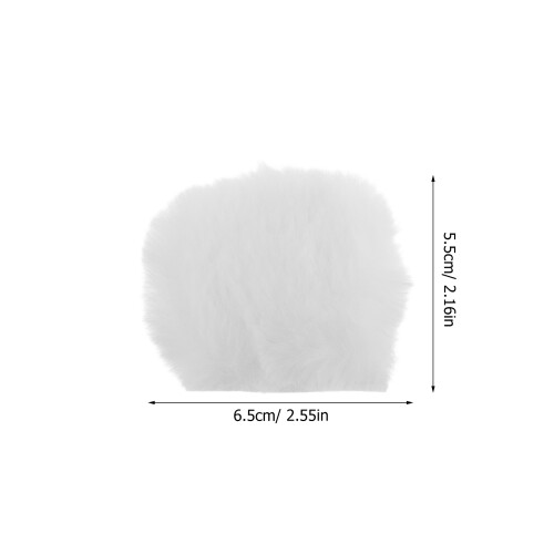 cute plush bear ear motorcycle decoration, detachable 1
