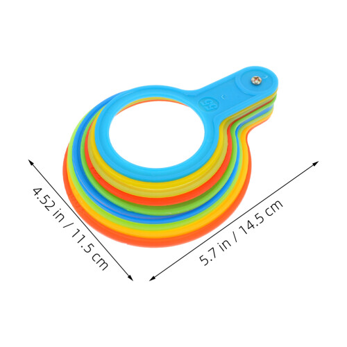 Fruit Grading Circle 2pcs Diameter Measuring Tool 5.7x4.5x1in 2