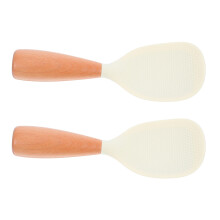 2Pcs Silicone Rice Spoon Spatula Non-Stick Cooker Paddle For Kitchen