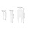 exercise ball plug replacement set - handheld plastic needle adapter 3