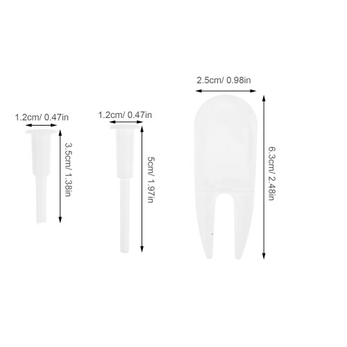 exercise ball plug replacement set - handheld plastic needle adapter 2