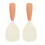 2Pcs Silicone Rice Spoon Spatula Non-Stick Cooker Paddle For Kitchen 10