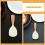 2Pcs Silicone Rice Spoon Spatula Non-Stick Cooker Paddle For Kitchen 7