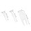 exercise ball plug replacement set - handheld plastic needle adapter 2