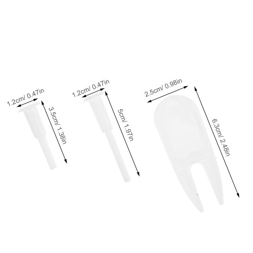 exercise ball plug replacement set - handheld plastic needle adapter 1