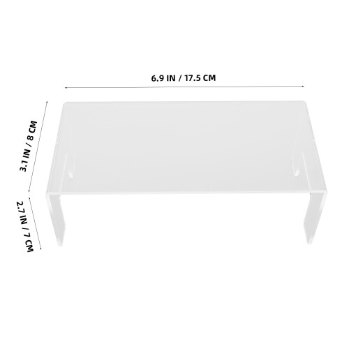 Stable Clear Plastic Display Riser Set For Various Objects 2pcs 1