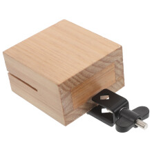Wooden Cowbell Jam Block Drum Percussion Instrument Accessory