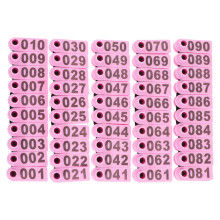 100pcs Sheep Ear Markers Numbered Tags for Livestock Cattle Goats Pigs