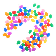 Vibrant Plastic Chocolate Beans For Diy Dollhouse Crafts 100pcs