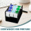 acrylic sticker roll holder with 3-disk storage for office, craft, shipping 8