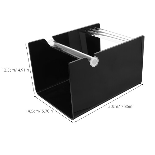 acrylic sticker roll holder with 3-disk storage for office, craft, shipping 2