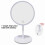 (USB battery white) Makeup Mirror With Light  White Led Daylight Vanity Mirror Detachable/storage Base 3 Modes Mirror With Light Gift Usb Cable 2