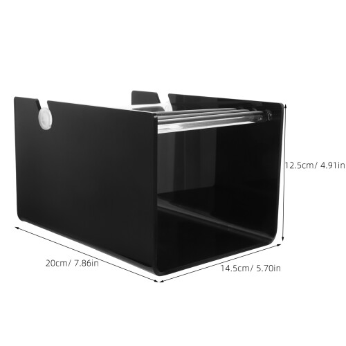 acrylic sticker roll holder with 3-disk storage for office, craft, shipping 1