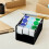 acrylic sticker roll holder with 3-disk storage for office, craft, shipping 5