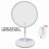 (USB no battery white) Makeup Mirror With Light  White Led Daylight Vanity Mirror Detachable/storage Base 3 Modes Mirror With Light Gift Usb Cable 2