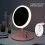 (USBwith battery pink) Makeup Mirror With Light  White Led Daylight Vanity Mirror Detachable/storage Base 3 Modes Mirror With Light Gift Usb Cable 2