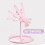 (USBwith battery pink) Makeup Mirror With Light  White Led Daylight Vanity Mirror Detachable/storage Base 3 Modes Mirror With Light Gift Usb Cable 3