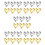 30pcs Heart Push Pins Plastic Flat Head Tacks for Cork Board 1