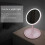 (pink 3 light color) Makeup Mirror With Light  White Led Daylight Vanity Mirror Detachable/storage Base 3 Modes Mirror With Light Gift Usb Cable 5