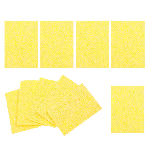 10pcs soldering iron tip cleaner square sponge pad high absorption
