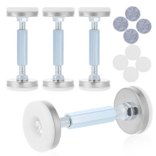 Bed Frame Stabilizer Adjustable Headboard Bracket Silver 4pcs