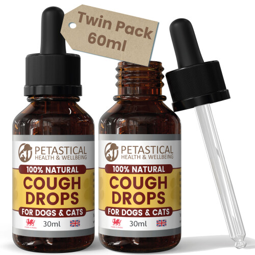 Petastical Kennel Cough Drops for Dogs Cats (60ml)