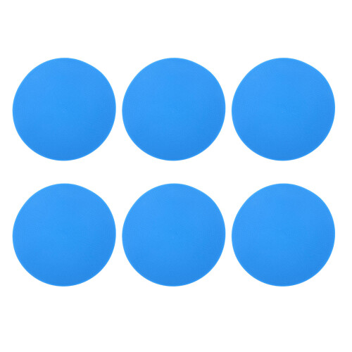 6Pcs Rubber Flat Disc Spot Markers For Sports Training